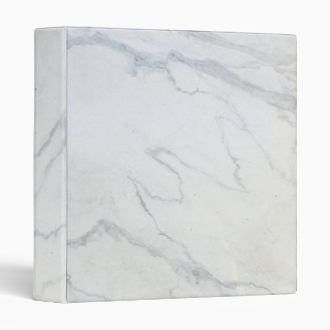 ZAZZLELIST Marble Marvellous White Binder (Front/Spine)