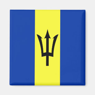 zBB001 BARBADOS Flag, America, Fridge Magnet