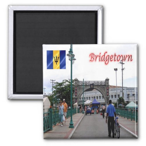zBB004 BRIDGETOWN Barbados America Fridge Magnet