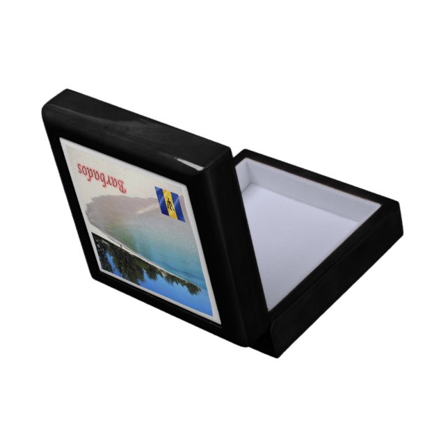 zBB007 BARBADOS The Beach, Sea View, Gift Box (Back Open)