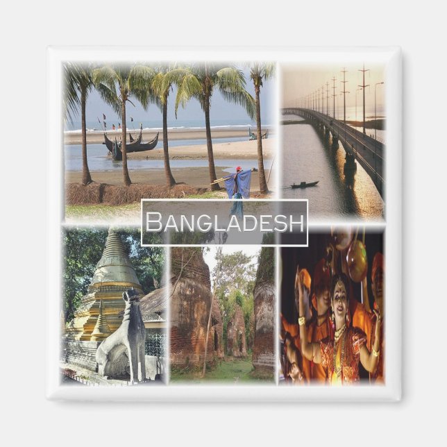zBD007 BANGLADESH, Asia, Fridge Magnet (Front)
