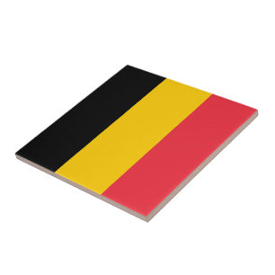 zBE001 BELGIAN FLAG, Belgium, Ceramic Tile