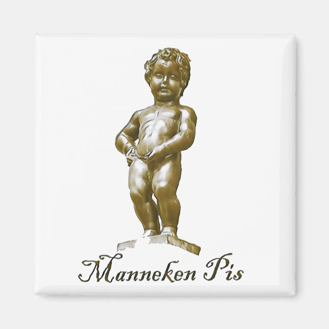 zBE003 MANNEKEN PIS Brussels Bruxelles - Fridge Magnet (Front)