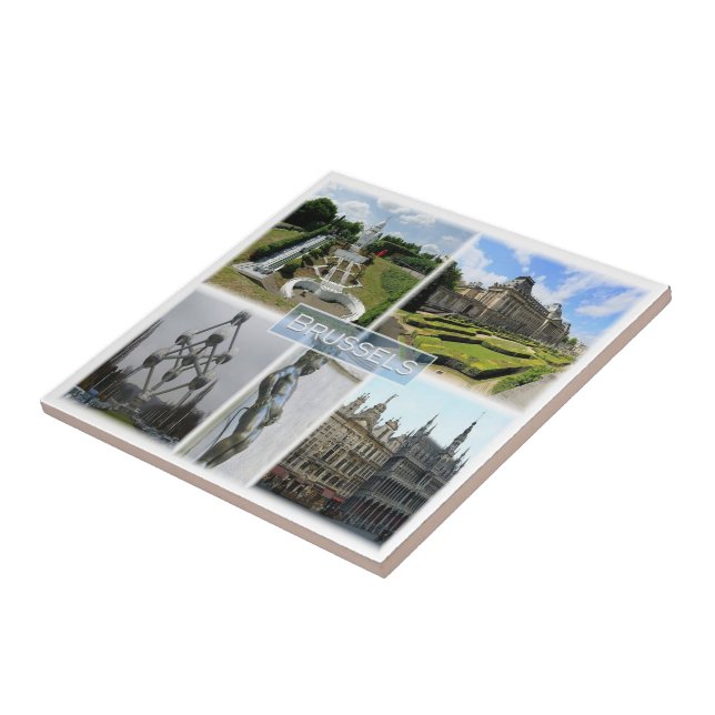 zBE005 BRUSSELS, Manneken Pis, Belgium, Ceramic Tile (Side)