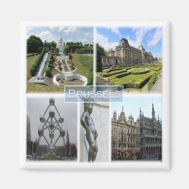 zBE005 BRUSSELS, Manneken Pis, Belgium, Fridge Magnet (Front)