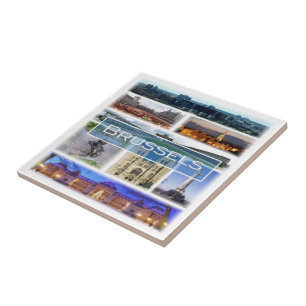 zBE006 BRUSSELS Belgium, Ceramic Tile