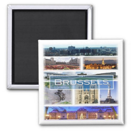 zBE006 BRUSSELS Belgium Fridge Magnet