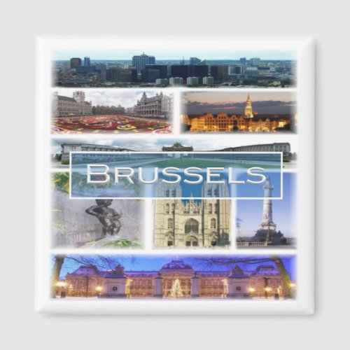 zBE006 BRUSSELS Belgium Fridge Magnet