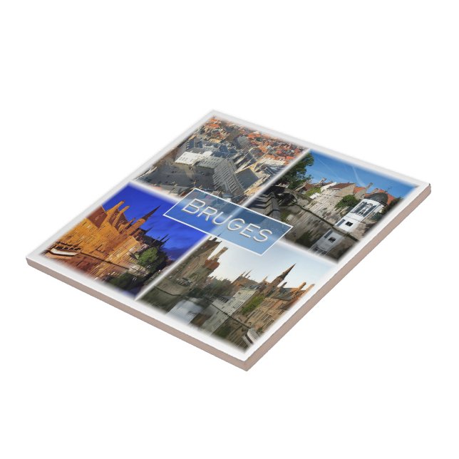zBE007 BRUGES Belgium, Ceramic Tile (Side)