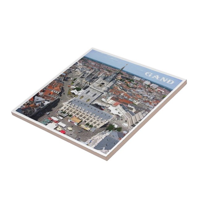 zBE011 GHENT Belgium, Ceramic Tile (Side)