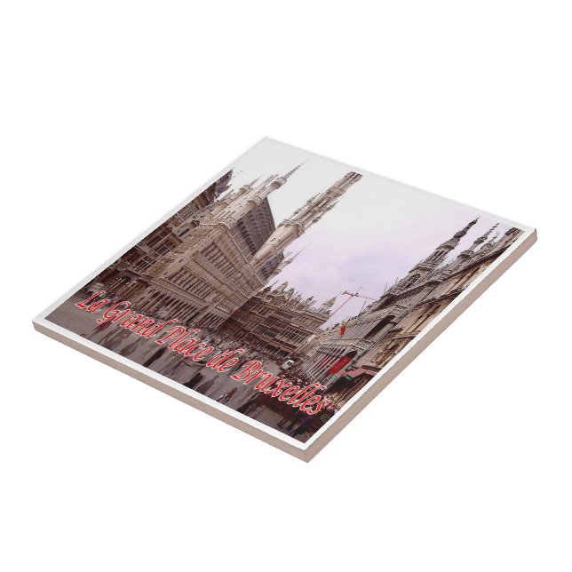 zBE025 BRUSSELS BRUXELLES Grand Place, Ceramic Tile (Side)