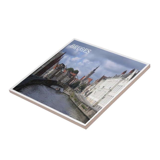 zBE032 BRUGES Belgium,  Ceramic Tile (Side)