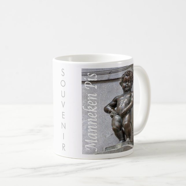 zBE046 MANNEKEN PIS Brussels Bruxelles, Coffee Mug (Front Right)
