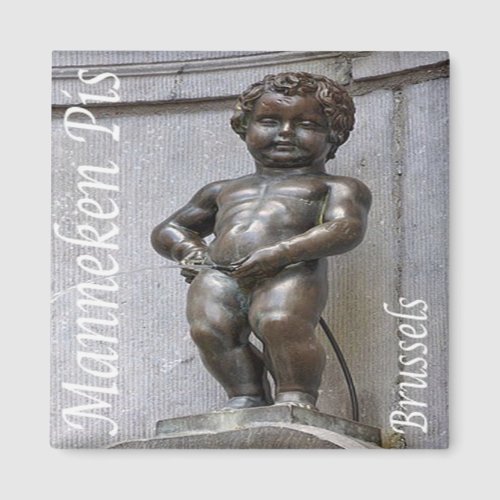 zBE046 MANNEKEN PIS Brussels Bruxelles Fridge Magnet