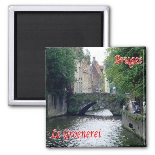 zBE047 BRUGES The Groenerei Belgium _ Fridge Magnet