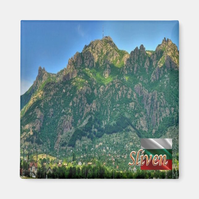 zBG010 SLIVEN Bulgaria, Fridge Magnet (Front)