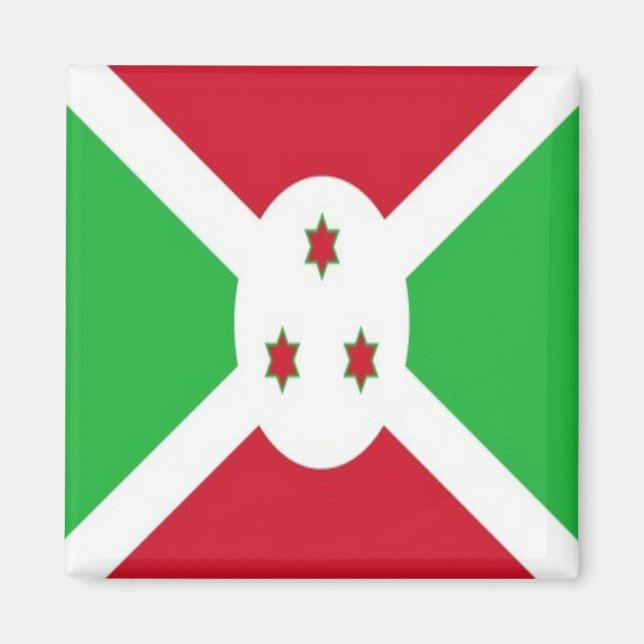 zBI001 BURUNDI FLAG, Africa, Fridge Magnet (Front)