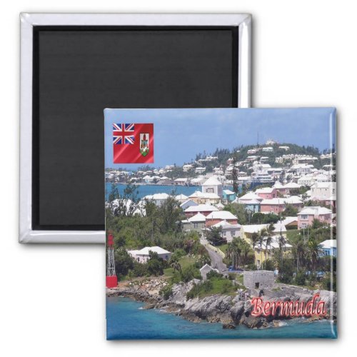 zBM006 BERMUDA Panorama America Fridge Magnet