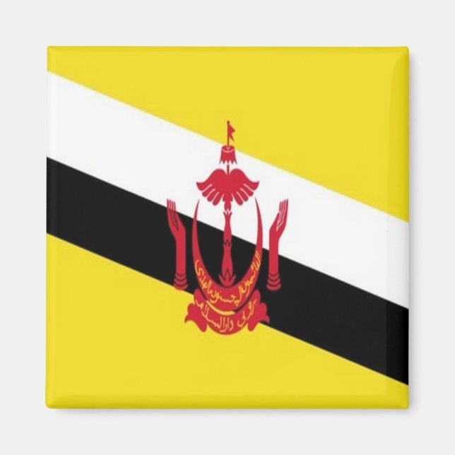 zBN001 Bruneian FLAG Brunei, Fridge Magnet (Front)