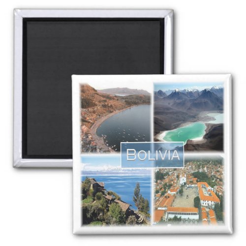 zBO003 BOLIVIA Mosaic America Fridge Magnet