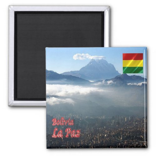 zBO019 LA PAZ Amaneciendo Bolivia Fridge Magnet
