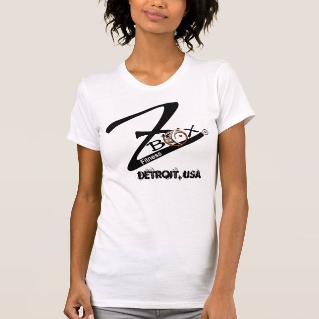 ZBOX LOGO, Detroit, USA Fitted T T-Shirt (Front)