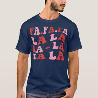 ZbQm Fa La La Christmas Pajama Merry Xmas Matching T-Shirt