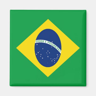 zBR001 BRAZIL FLAG, America, Fridge Magnet