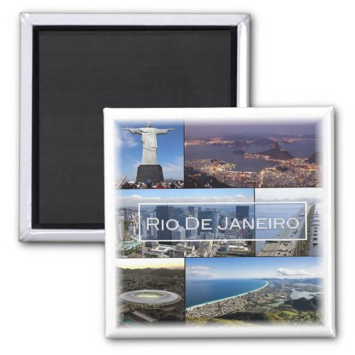 zBR004 RIO DE JANEIRO Mosaic Brazil  Fridge Magnet