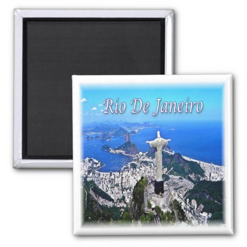 zBR005 RIO DE JANEIRO Christ Redeemer Fridge Magnet