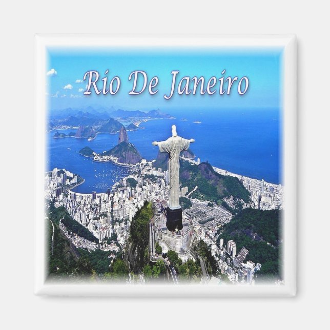 zBR005 RIO DE JANEIRO, Christ Redeemer, Fridge Magnet (Front)