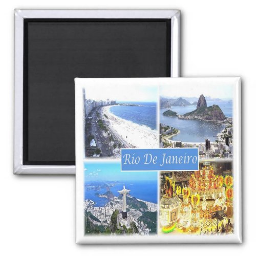 zBR006 RIO DE JANEIRO Mosaic Brazil Fridge Magnet