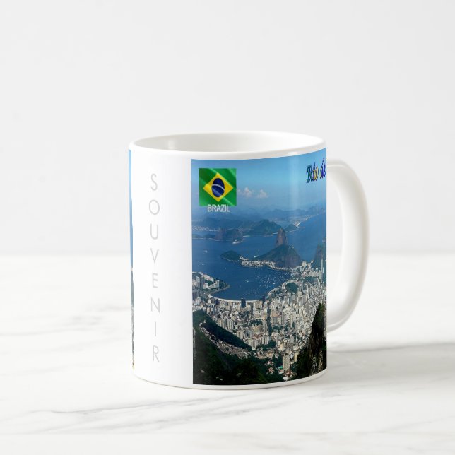 zBR023 panorama of RIO DE JANEIRO, Brazil, Coffee Mug (Front Right)