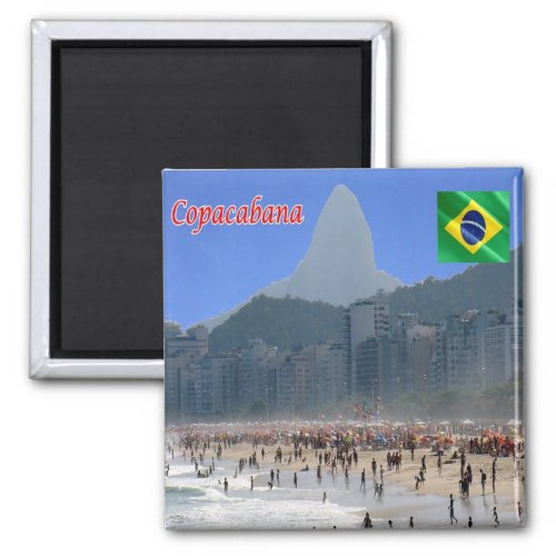 zBR040 COPACABANA Rio de Janeiro Brazil Fridge Magnet