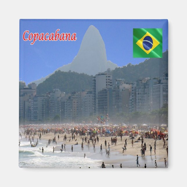 zBR040 COPACABANA, Rio de Janeiro, Brazil, Fridge Magnet (Front)