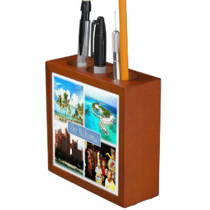 zBS004 BAHAMAS mosaic, America, Desk Organizer