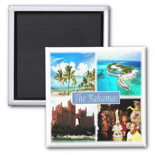 zBS004 BAHAMAS mosaic America Fridge Magnet