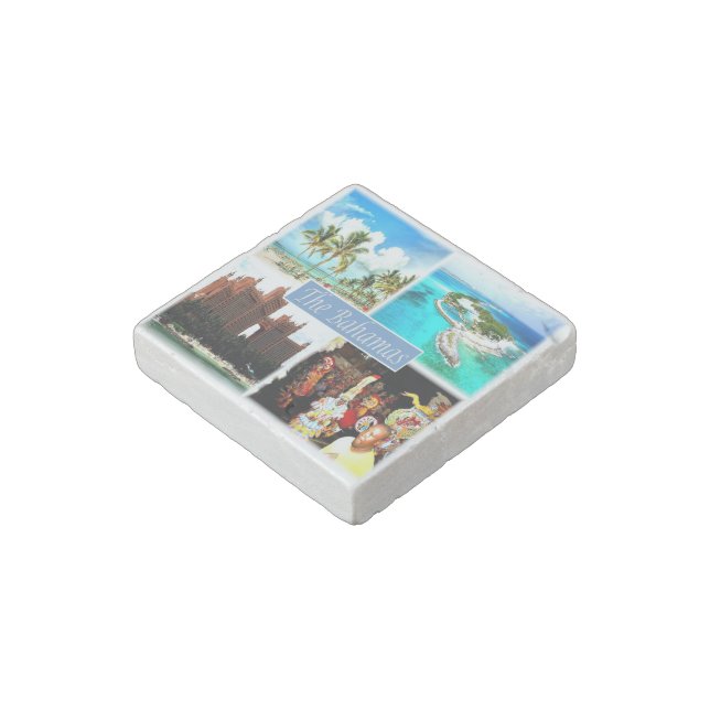 zBS004 BAHAMAS mosaic, America, Stone Magnet (Angled)