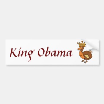 Zc- King Obama Sticker by patcallum at Zazzle