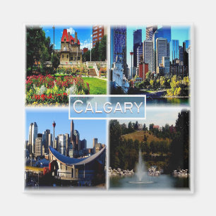 zCA006 CALGARY, Mosaic, Alberta, Canada, Fridge Magnet