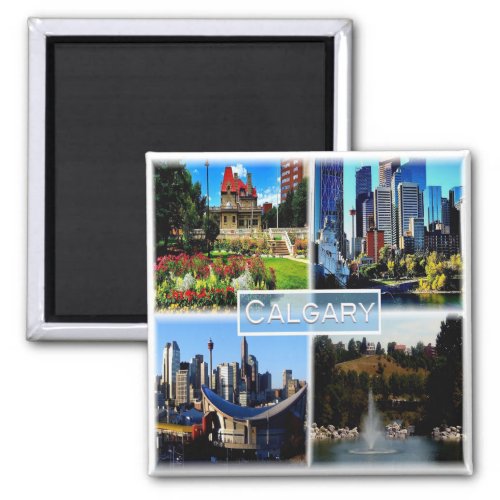 zCA006 CALGARY Mosaic Alberta Canada Fridge Magnet