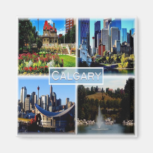 zCA006 CALGARY, Mosaic, Alberta, Canada, Fridge Magnet (Front)