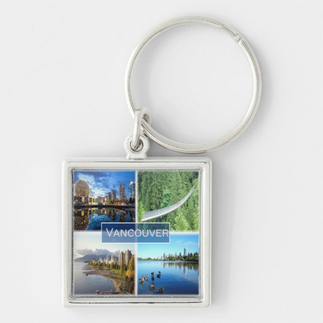 zCA008 VANCOUVER mosaic, Canada, America, Keychain (Front)