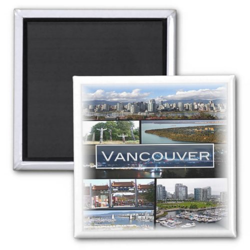 zCA009 mosaic of VANCOUVER in Canada Fridge Magnet