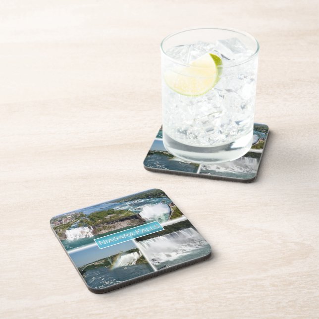 zCA012 NIAGARA FALLS from Rainbow bridge, Beverage Coaster (Right Side)