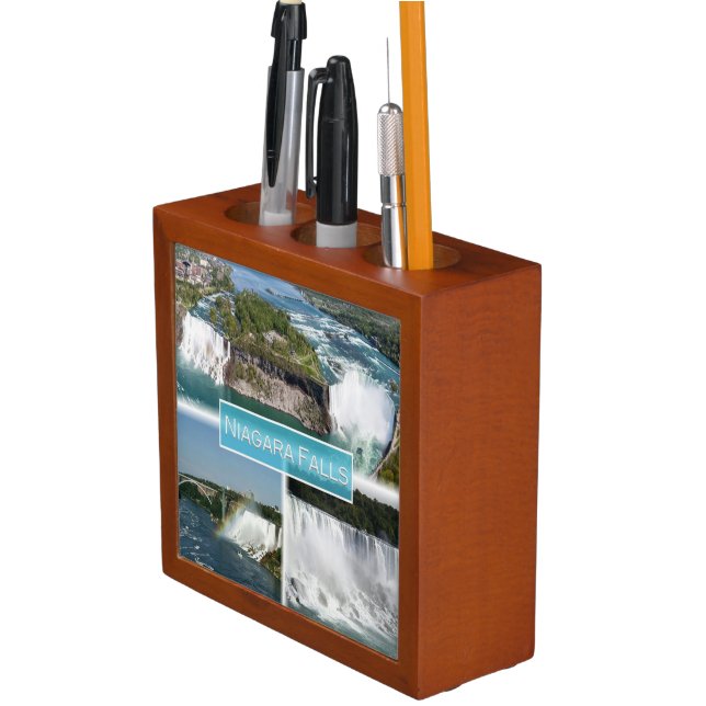 zCA012 NIAGARA FALLS from Rainbow bridge, Desk Organizer (In Situ)