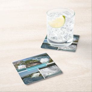 zCA012 NIAGARA FALLS from Rainbow bridge, Square Paper Coaster