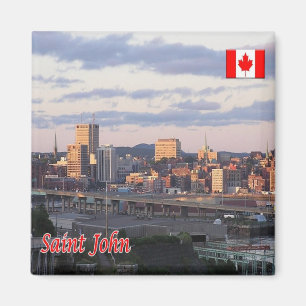 zCA016 SAINT JOHN, Canada, America, Fridge Magnet