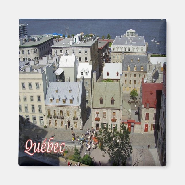 zCA018 QUEBEC City, Aerial View, Canada, Fridge Magnet (Front)