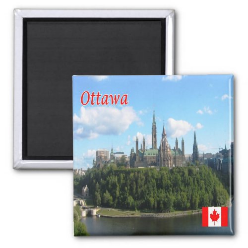 zCA022 OTTAWA Panorama Canada America Fridge Magnet